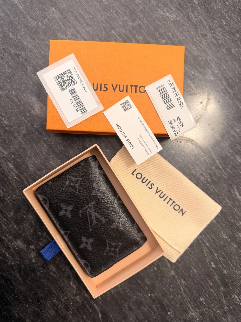 Louis Vuitton Pocket Organizer Eclipse Monogram